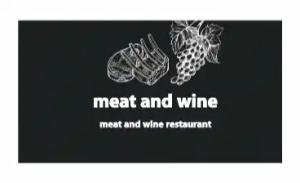 肉酒餐廳名片 - 線上肉酒餐廳名片製作範本