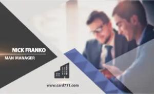 企業代理商名片 - 線上企業代理商名片製作範本